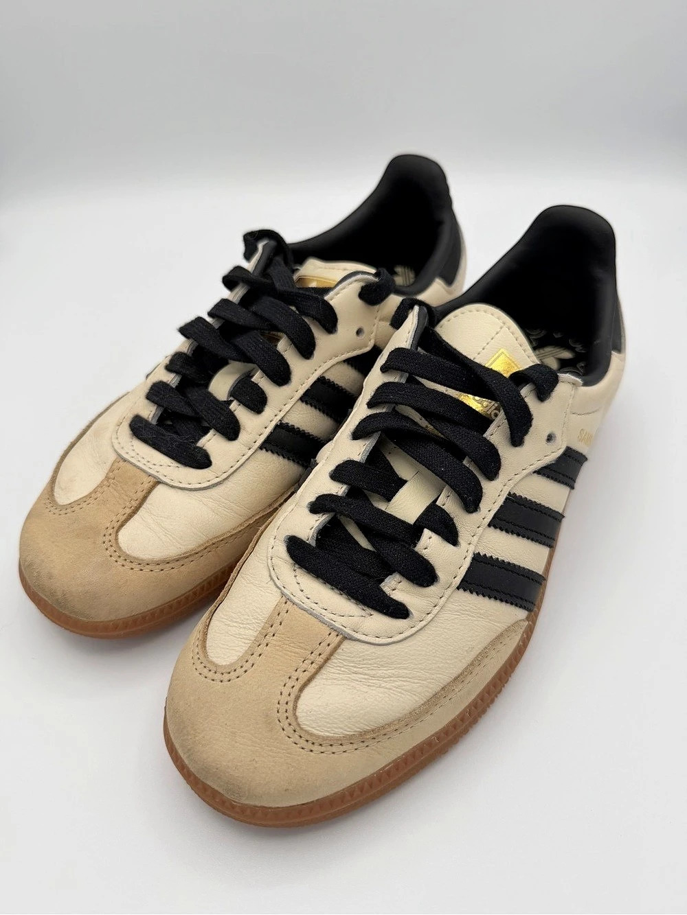 adidas Samba OG Women's Tan & Black Sneakers US 7